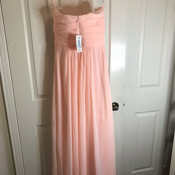Strapless Pleated Bridesmaid Dress - Picture 7 of 11